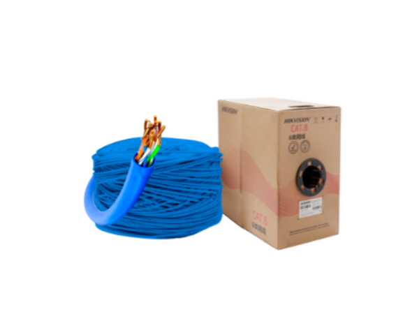 海康威視國內標配)非屏蔽六類網線，0.515mm芯線導體（藍色）